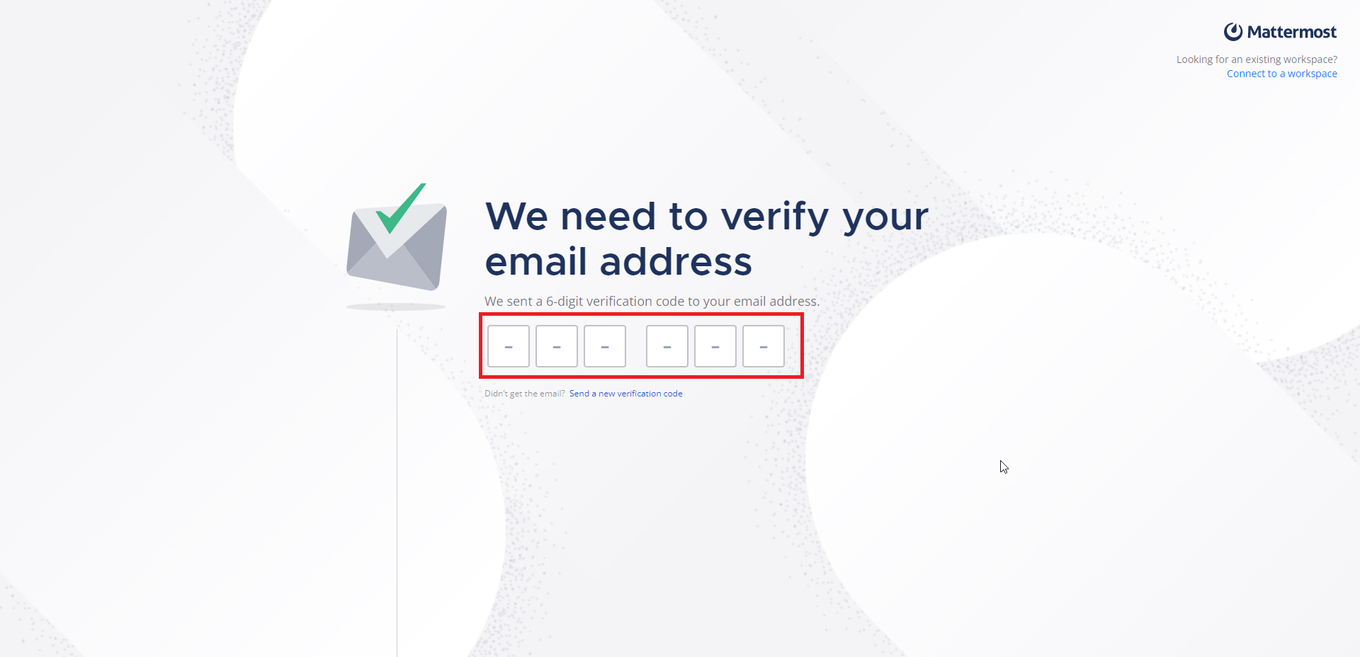 We need to verify your email address画面
