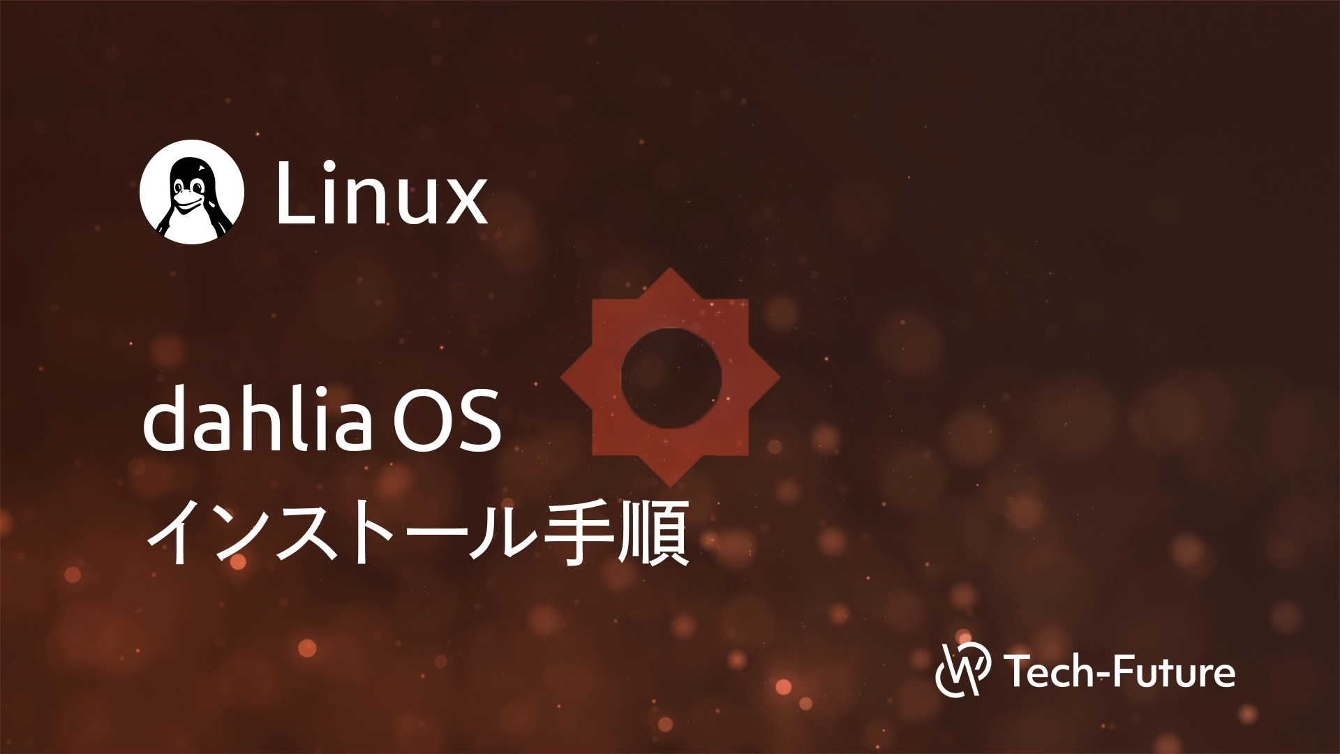 【Linux】dahliaOS インストール手順 | willserver for tech-future