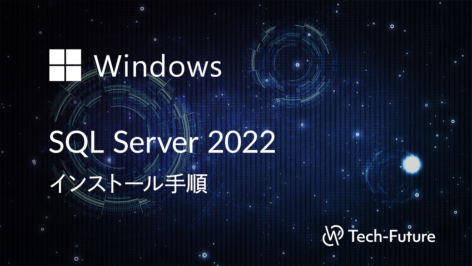 【Windows】SQL Server 2022 インストール手順 | willserver for tech-future